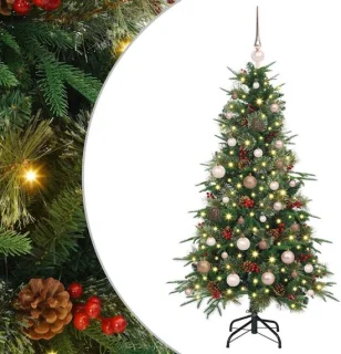 vidaXL kunstmatige kerstboom met hinged constructie