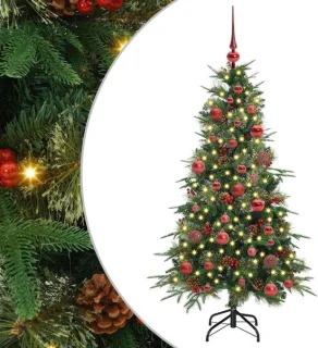 vidaXL kunstmatige kerstboom met scharnieren, 150 cm