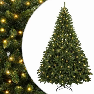 vidaXL kunstmatige kerstboom met scharnieren, 210 cm