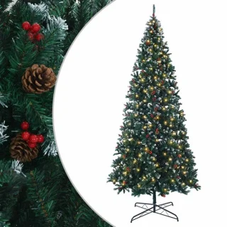 vidaXL kunstmatige kerstboom met scharnieren – 400 cm