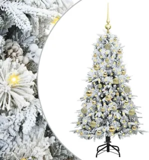 vidaXL Kunstmatige kerstboom wit 120 cm