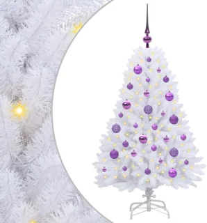 vidaXL kunstmatige kerstboom wit 120 cm