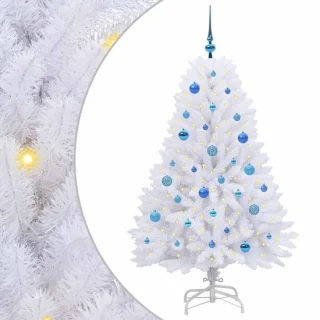 vidaXL Kunstmatige kerstboom wit 150 cm