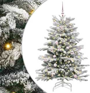vidaXL kunstmatige kerstboom wit 150 cm PE en PVC