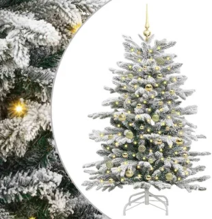 vidaXL kunstmatige kerstboom wit 150 cm PE en PVC