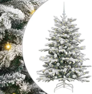 vidaXL kunstmatige kerstboom wit 150 cm PE en PVC
