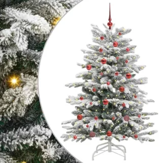 vidaXL kunstmatige kerstboom wit 150 cm PE en PVC
