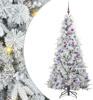 vidaXL Kunstmatige kerstboom wit 180 cm
