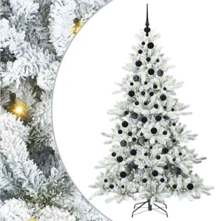 vidaXL Kunstmatige kerstboom wit 180 cm