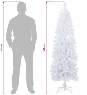 vidaXL kunstmatige kerstboom wit 180 cm