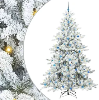 vidaXL kunstmatige kerstboom wit 240 cm