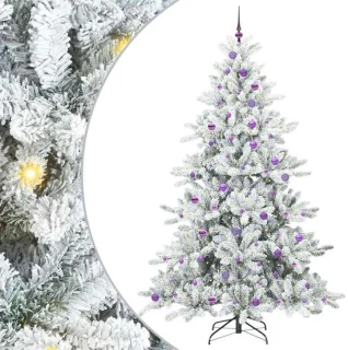 vidaXL Kunstmatige kerstboom wit 240 cm