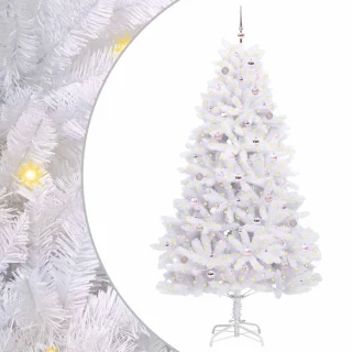 vidaXL kunstmatige kerstboom wit 240 cm