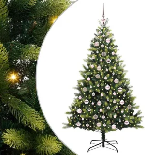 vidaXL kunstmatige scharnierende kerstboom groen 180 cm