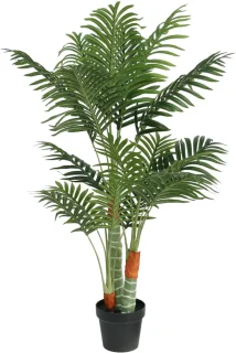 vidaXL Kunstpalmboom 3 stammen 120 cm groen