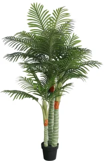 vidaXL Kunstpalmboom 3 stammen 180 cm groen