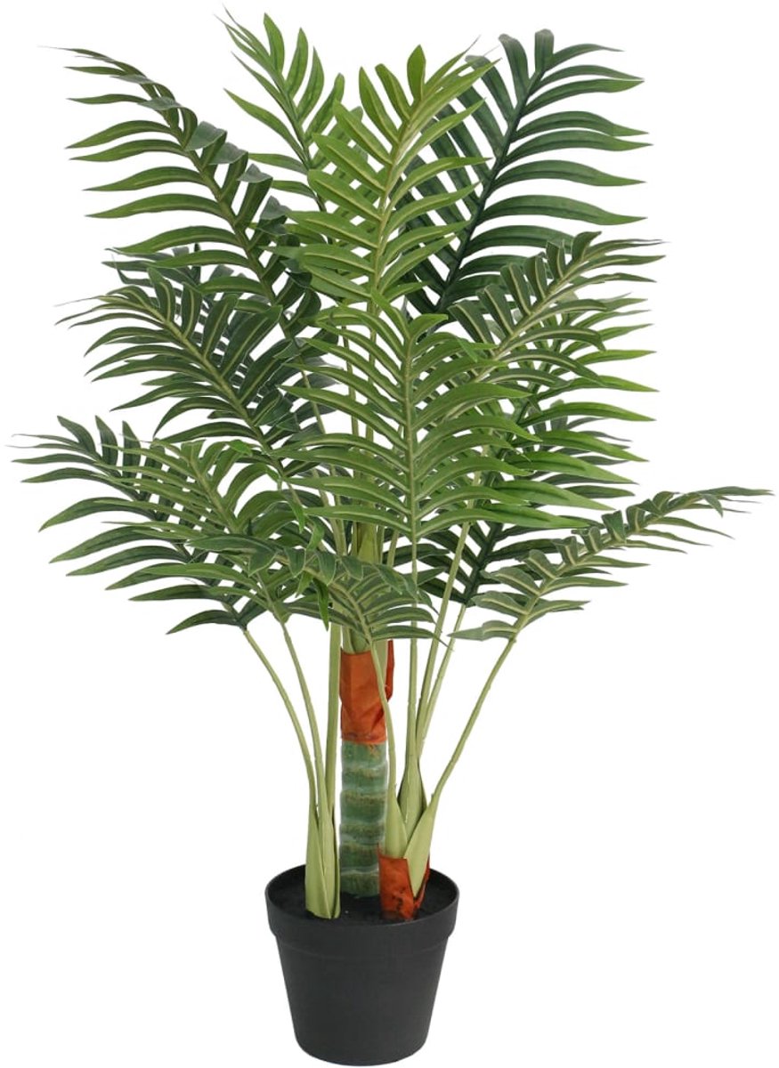 vidaXL Kunstpalmboom 85 cm 3 stammen groen