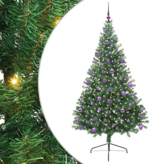 vidaXL kunststof kerstboom 210 cm – groen