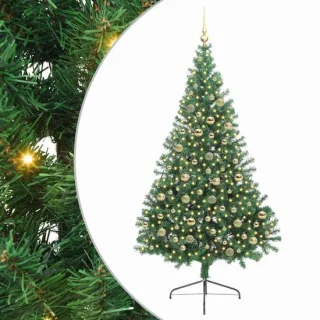 vidaXL kunststof kerstboom groen 210 cm