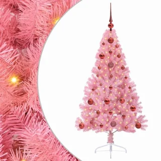 vidaXL kunststof kerstboom roze 120 cm