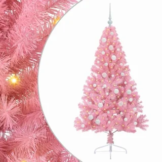 vidaXL kunststof kerstboom roze 150 cm