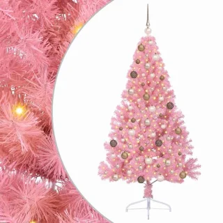 vidaXL kunststof kerstboom roze 180 cm