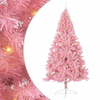 vidaXL kunststof kerstboom roze 240 cm