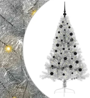 vidaXL kunststof kerstboom zilver 150 cm