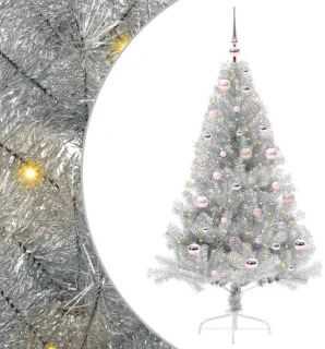 vidaXL kunststof kerstboom zilver 150 cm