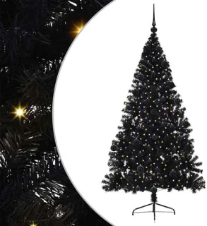 vidaXL Kunststof kerstboom zwart 210 cm