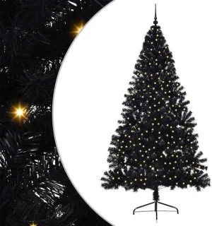 vidaXL kunststof kerstboom zwart 240 cm