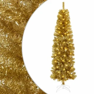 vidaXL Kunstzinnige kerstboom met ballen 180 cm