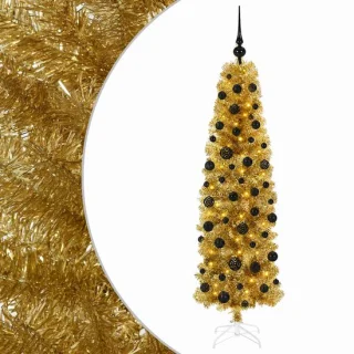 vidaXL Kunstzinnige kerstboom met ballen – 180 cm