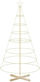 vidaXL Kuopio kerstboom 180 cm staal goud