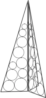 vidaXL Kuopio metalen kerstboom 100 cm