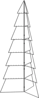 vidaXL Kuopio metalen kerstboom 210 cm