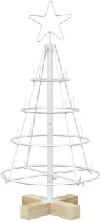vidaXL Kuopio metalen kerstboom 60 cm staal wit
