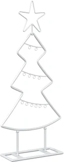 vidaXL KUOPIO metalen kerstboom met standaard, 60 cm, wit