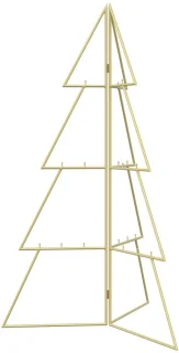 vidaXL Kuopio metalen kerstboom van staal in goud, 100 cm