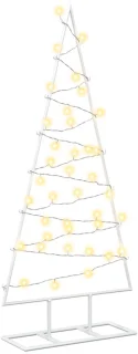 vidaXL Kuopio metalen kerstboom wit 90 cm