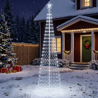 vidaXL led-kegelkerstboom 250 cm