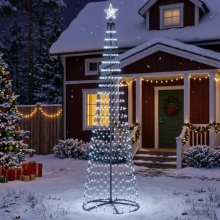 vidaXL led-kegelkerstboom 250 cm
