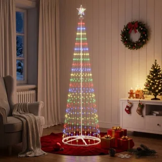 vidaXL led-kegelkerstboom van 250 cm