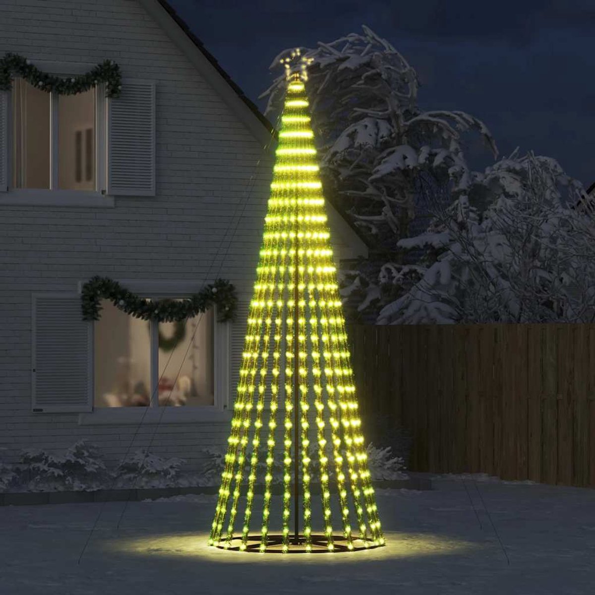 vidaXL LED Kerstboom 1028 LEDs 403 cm warm wit