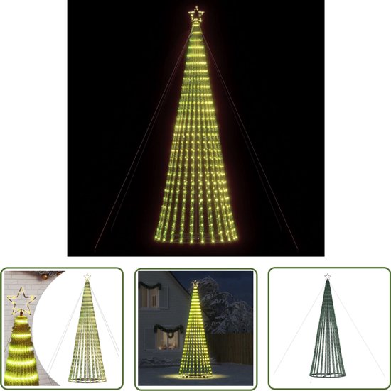 vidaXL LED Kerstboom 1028 LEDs 403 cm warm wit