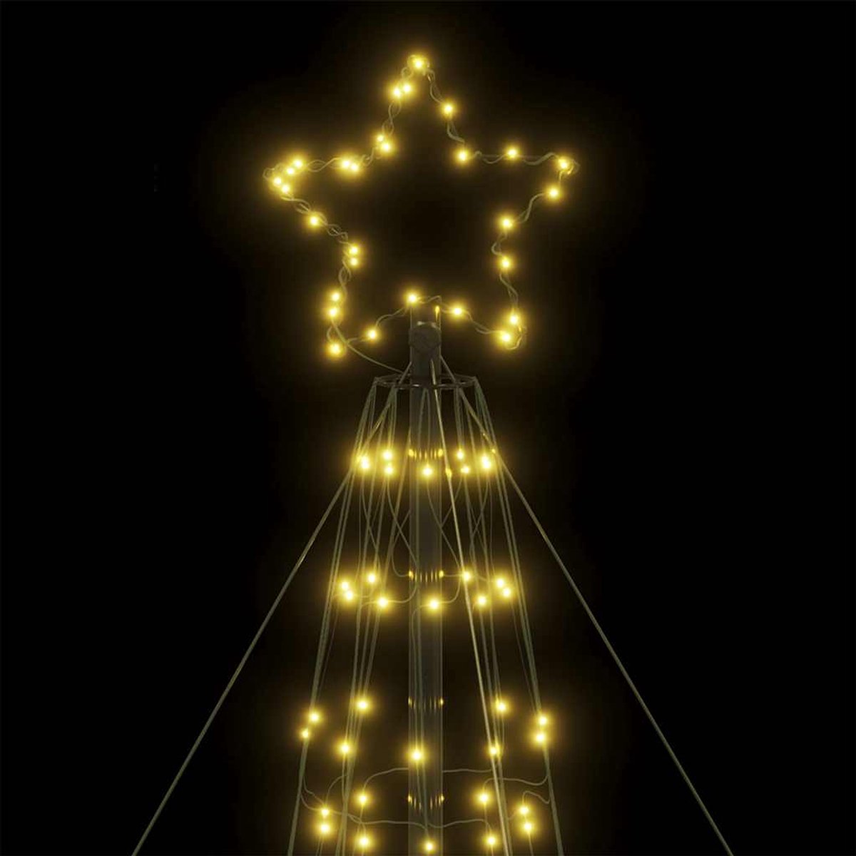 vidaXL LED-kerstboom 1534 LEDs warm wit 503 cm