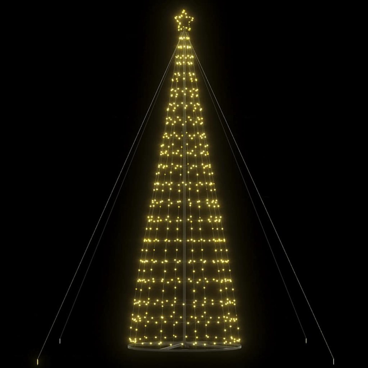vidaXL LED-kerstboom 1534 LEDs warm wit 503 cm