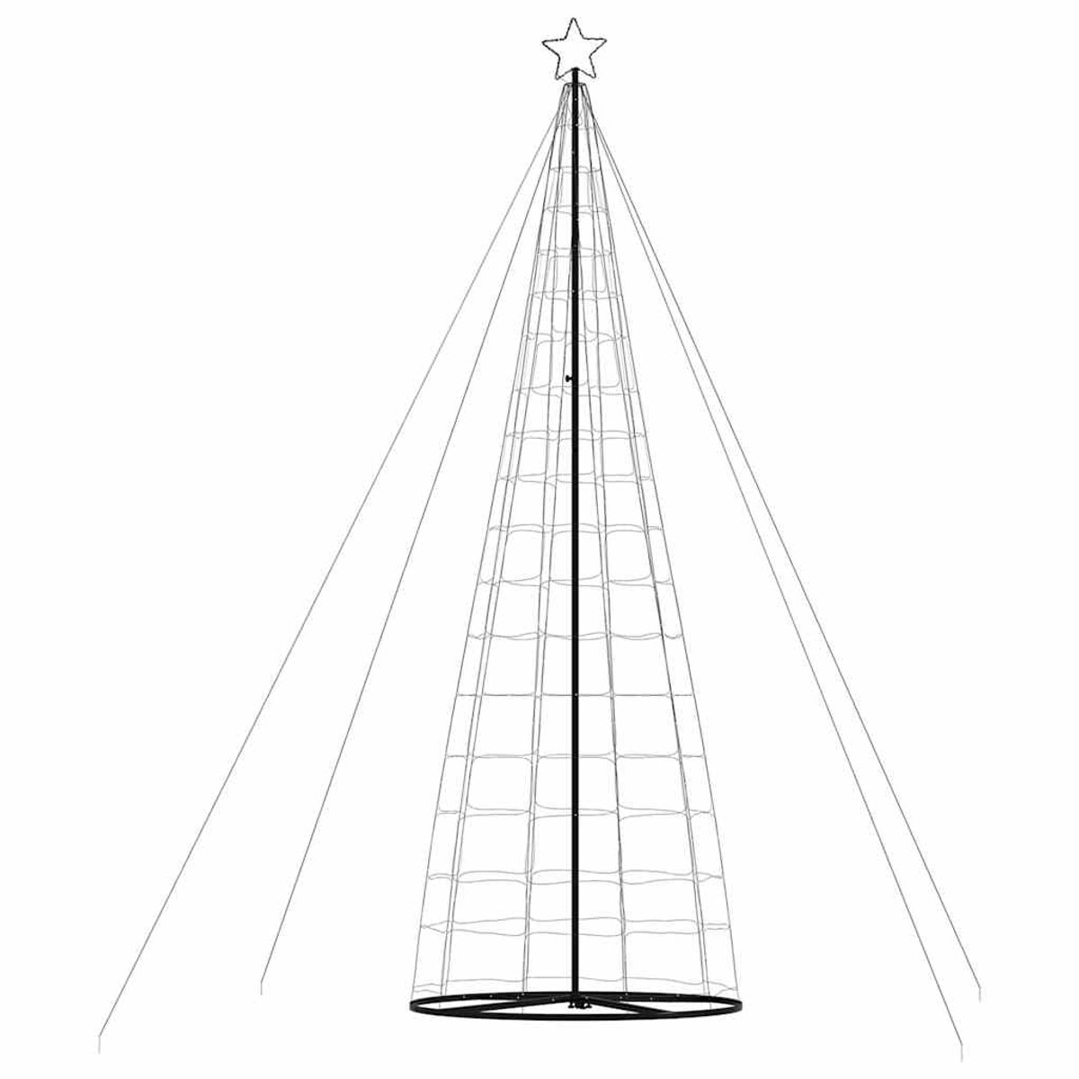 vidaXL LED-kerstboom 1534 LEDs warm wit 503 cm