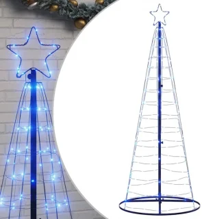 vidaXL led-kerstboom 180 cm blauw