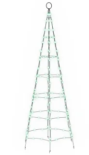 vidaXL LED-kerstboom 180 cm zwart